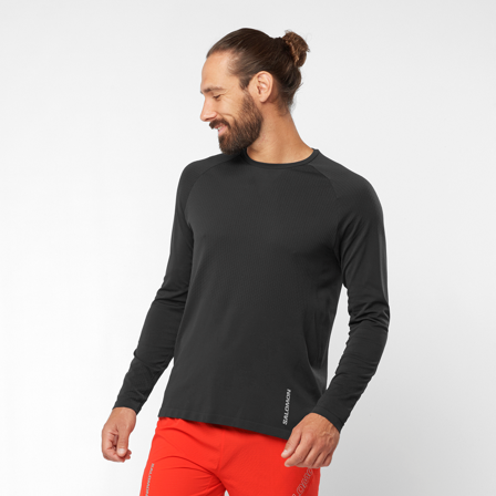 Salomon - Trika Oblečení Sense Aero Seamless Tee M - Deep Black