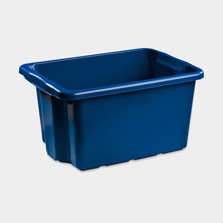 Caixa de arrumação Nordiska Plast Nordic, azul-escuro, 500 x 365 x 260 mm, 33 litros