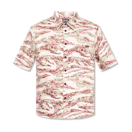 Diesel S-Umbe shirt , Beige , Heren , Maat: XL