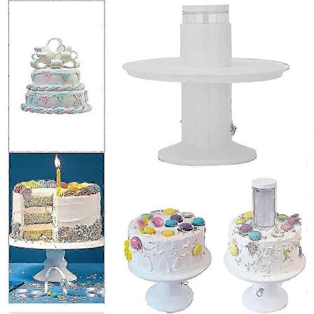 2-i-1 Overraskelseskage Stativ med Træksnor til Børnefødselsdage