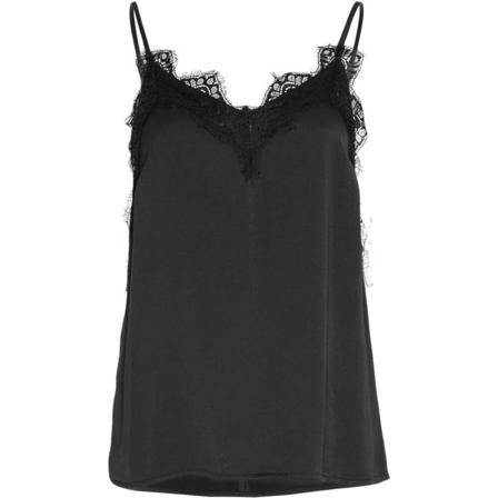 Moss Copenhagen, Mschmaluca sl top black beauty Zwart, Dames, Maat:M,polyester