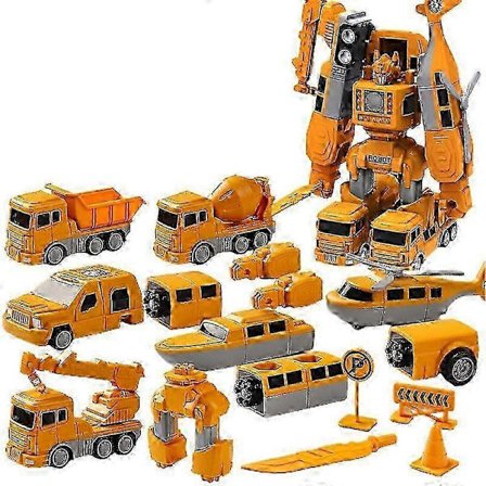 Magnetisk Transformerende Bil Samlet Legetøj til Børn Nem Brug Sjovt Billegetøj Fødselsdags Julegave