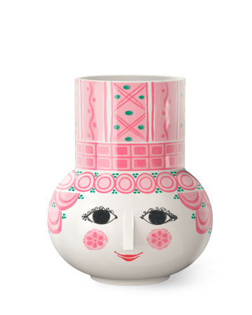 Bjørn Wiinblad Olga Vase Rosa H15cm