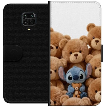 Kompatibel Tegnebogsetui til Xiaomi Xiaomi Redmi Note 9S Sød og sikker illustration med Stitch omgivet af bamser, der skaber en varm og legende føle