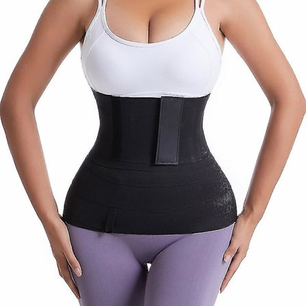 Waist trainer för kvinnor Snatch Me Up Bandage Wrap ländryggen Midjestöd Bälte Justerbar Mage Midje Wrap For Women Allmänt, 10cm Uppgradering 4m