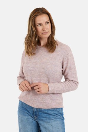 B. COPENHAGEN - Langærmet Strik - Rosa - Ryg Detalje