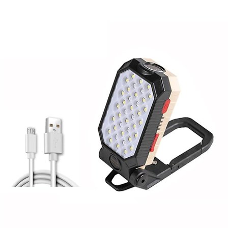 LED-taskulamppu Ulkoilu USB Ladattava COB Työvalo