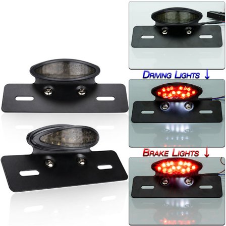 Motorcykel LED Rød Brems Baglygte Bagskærm Unive