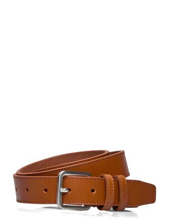 Slhnate Leatherelt Accessories Belts Classic Belts Brun Selected Homme