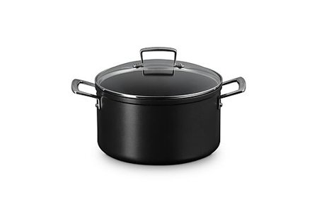 LE CREUSET Gryte Aluminium med glasslokk 6L