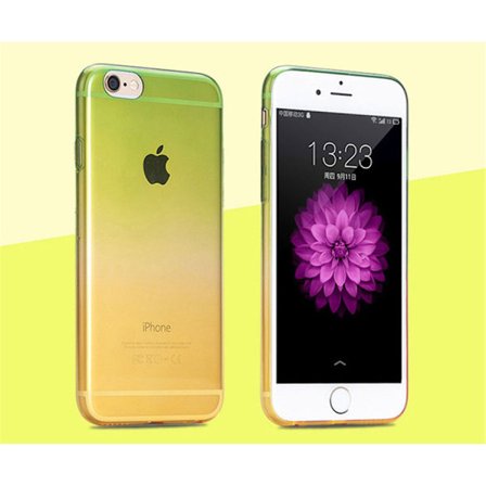 Gradient färgade Silikon TPU-Skal till iPhone 6/6S - Olika färger