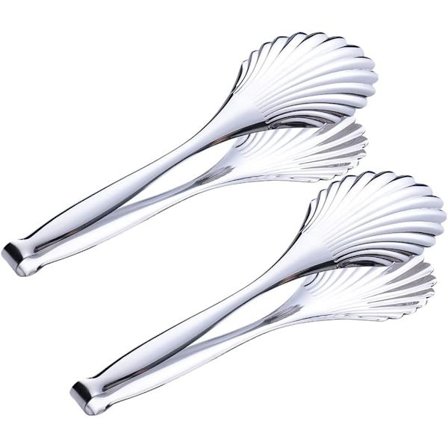 Buffet-salaattipihdit, 28 cm, Catering Chef -ruokasalaatti- ja grilli tarjoiluvälineet, 2-osainen setti (ruostumaton teräs)