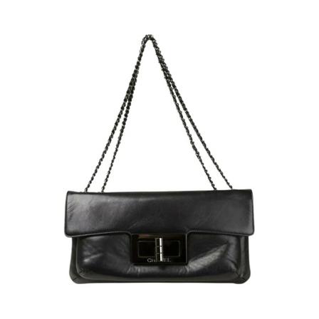 Chanel Vintage Pre-owned Shoulder Väska svart, Dam Vintage Väskor, Dam, Storlek: ONE SIZE