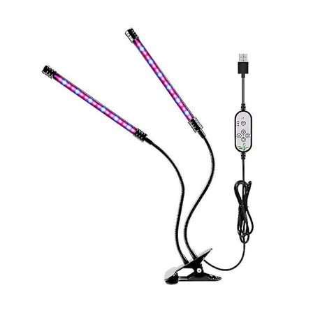 4 Hoveder Vækstlys Plantevækstlampe Indendørs Hydroponics