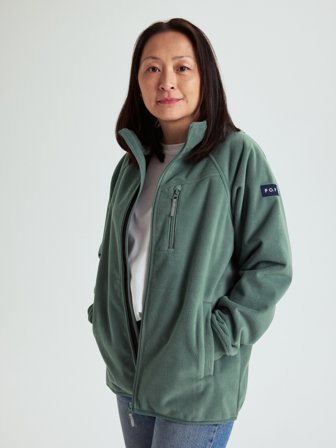 Polarn O. Pyret - Windproof fleece jacket adult - L - Childrenswear - green