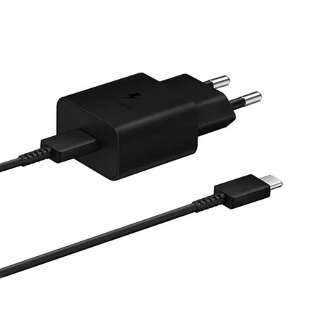 Samsung Laddare USB-C 15W + USB-C Kabel 1m - Svart