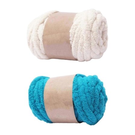 2 st Tjockt Chunky Garn Vikt Garn Jätte Ullgarn