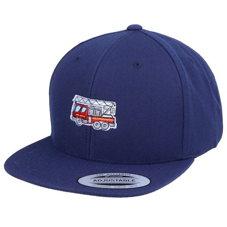 Kiddo Cap - Blau Snapback Cap - Kids Fire Truck Navy Snapback @ Hatstore