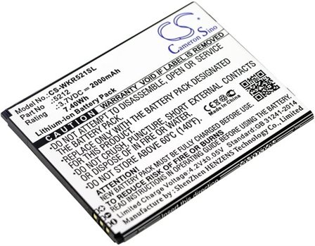 Batteri till SmartPhone, Mobil för Wiko Robby