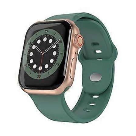 (Grön) Kompatibel med Apple Watch Armband 42mm, 44mm, 45mm, 49mm, Silikon Ersättningsarmband.