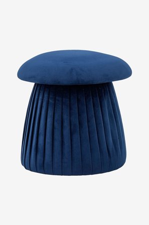 Bloomingville - Puf Roberta - Blå - Fodskamler & puffer - Fra Homeroom