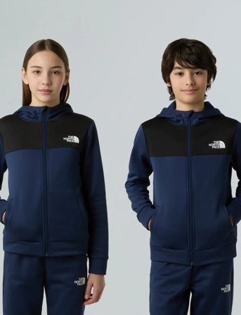 The North Face Teen Reaxion Fz Hoodie - Navy - 115-119