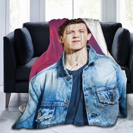 Tom Holland Lamm 3D-tryck Plysch Sängkläder Dekor för Vardagsrum Sovrum Sovsal Dekor ABD15247