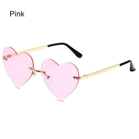 Ramlösa Hjerte Solbriller Rosa Hippie Solbriller ROSA{REN}