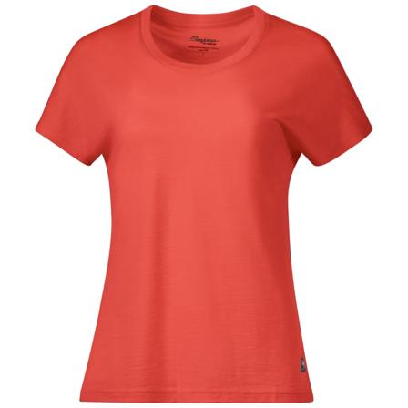 Bergans Women's Urban Wool Tee Women short-sleeved sweaters Red L