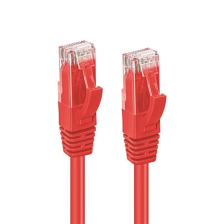 MicroConnect Nettverkskabel - RJ-45 (hann) til RJ-45 (hann) - 30 cm - UTP - CAT 6 - halogenfri, flertrådet - rød