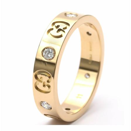 Gucci Vintage Rings , Geel , Dames , Maat: ONE Size