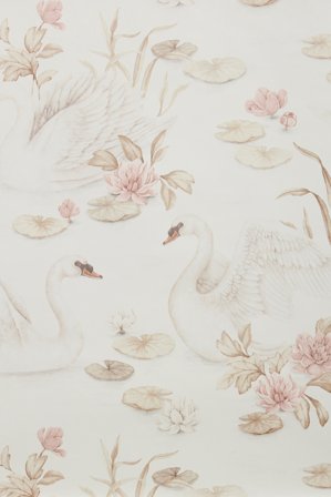 Newbie | Tapeta Lily Swan | Beżowy