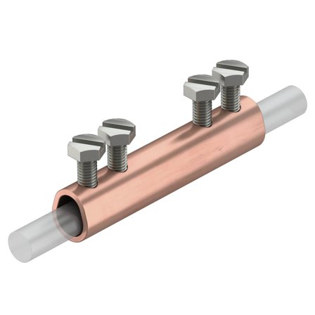 Obo Bettermann 5328284 Forbindelse for runde ledere Ø 8–10 mm, Jording & lynavledere