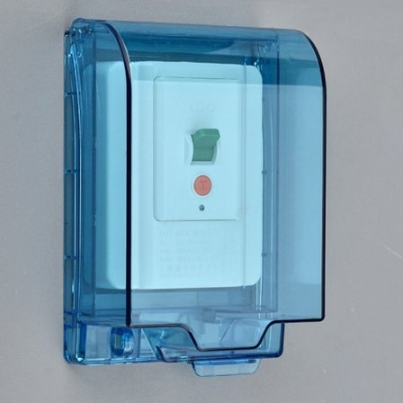 Afbryderbeskyttelsesdæksel Sokkel Vandtæt boks BLÅ