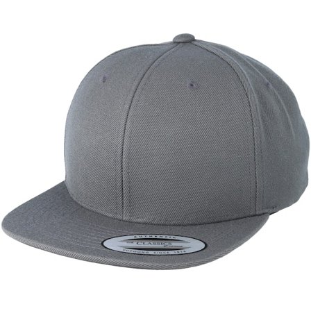 Yupoong - Gris snapback Casquette - Kids Dark Grey Snapback @ Hatstore
