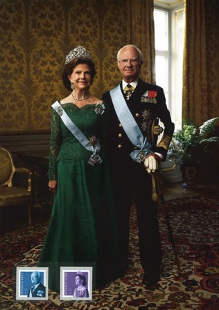 Sverige - Dronning Silvia og Kong Carl XVI Gustav - Samlerark