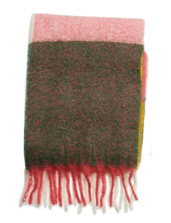 D2. Multi Check Mohair Wool Scarf Patterned GANT