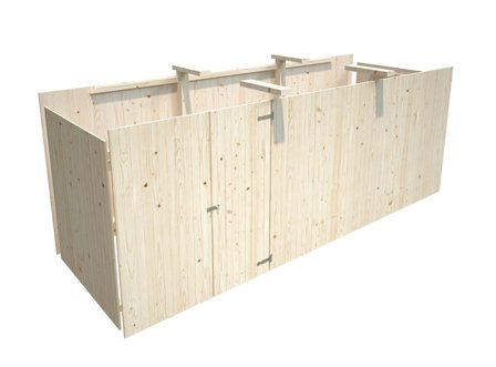 Palmako 102785 Förråd inv. 10,9 m², till Karl 101037, obehandlad, Stugor & förråd