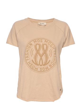 Paulina O-Ss Tee Beige MOS MOSH