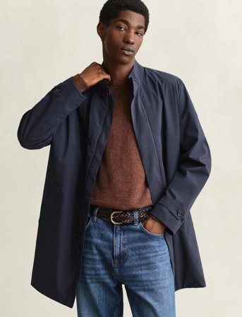 GANT Lightweight Commuter Coat - Navy - M