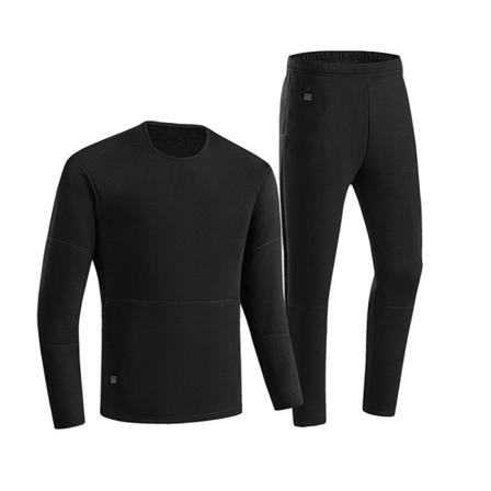 Unisex Usb Eluppvärmd Baslager Topp & Botten Set Long Johns