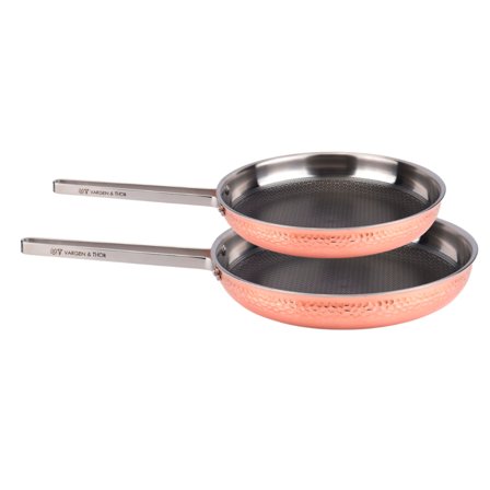 Vargen & Thor MJÖLNER.DUO stegepander 22 cm + 28 cm - Kobber | KitchenOne