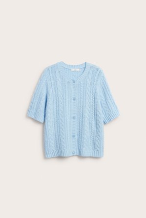 Kappahl | Kortermet cardigan Lyseblå 3XL | Lyseblå