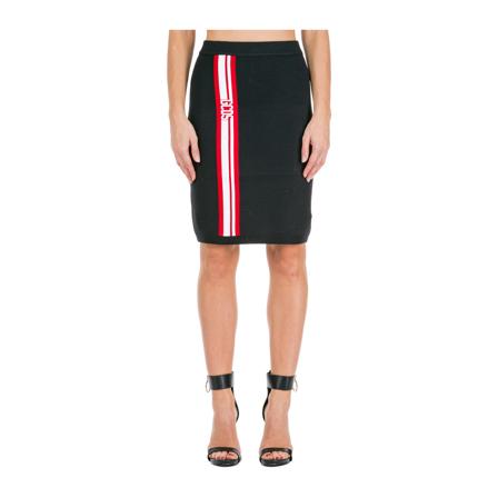 Gcds, Basic Logo Mini skirt Czarny, Kobieta, Rozmiar: M