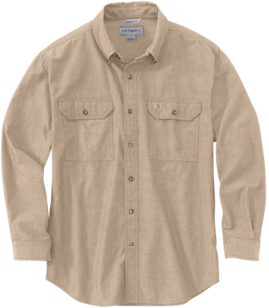 Carhartt Workwear Carhartt M's Loose Chambray L/S Shirt Dark Tan Chambray