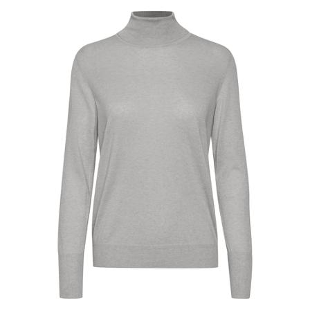 Karen by Simonsen Nalakb Rollneck Grå, Dame Striktrøjer