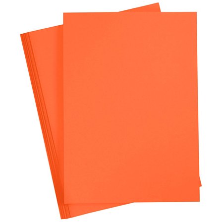 Creativ Company Papier coloré Orange A4 180g 20 feuilles