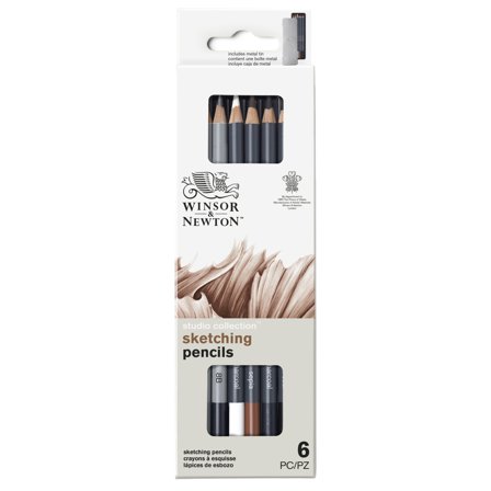 Winsor & Newton Studio Collection Skisspennor 6-set