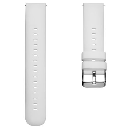 White 20 mm Silicone Quick-release Watch Straps for Men - Watch straps