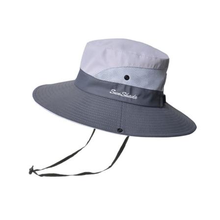 Solhatt for Kvinner og Menn 3” Bredbremmet UPF 50+ Fiske Strand Bucket Hat